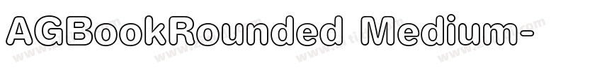 AGBookRounded Medium字体转换